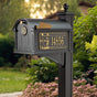 Whitehall Balmoral Mailbox Frank Lloyd Wright Coonley Package #3 (Balmoral Mailbox, Post, Coonley Door Medallion, Personalized Coonley Sides)