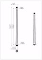 Newport Style Municipal Quality LED Street Light Fixture, Pole, and Pedestal Combo with Gold Trim