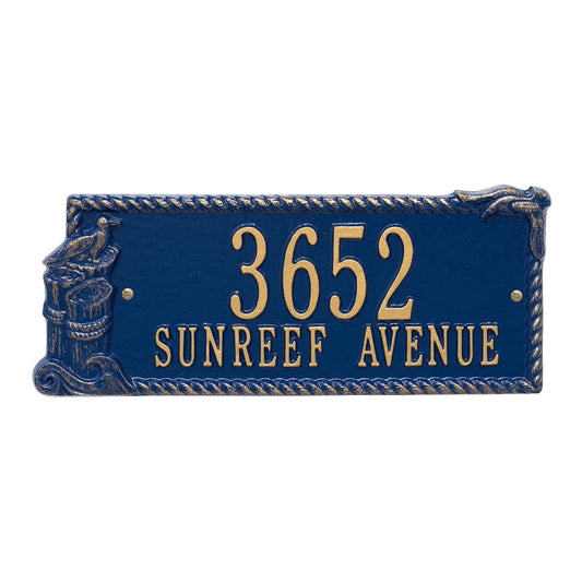 Personalized Seagull Rectangle Plaque - Two Line