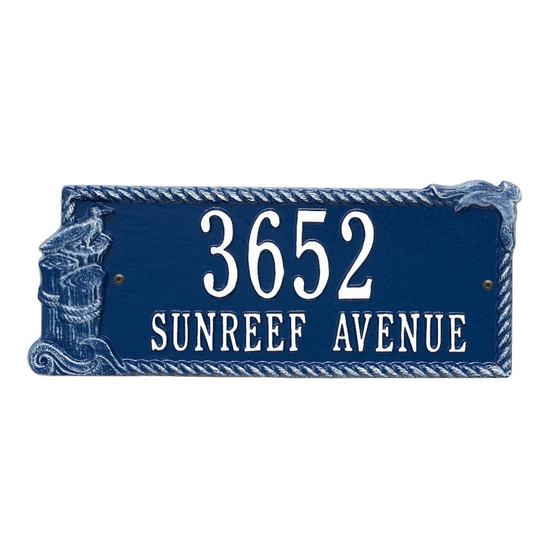 Personalized Seagull Rectangle Plaque - Two Line