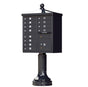 12-Door USPS Traditional Black Cluster Mailbox Package