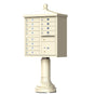 Sandstone Cluster Box Unit with Finial Cap and Traditional Pedestal accessories - 12 compartment
