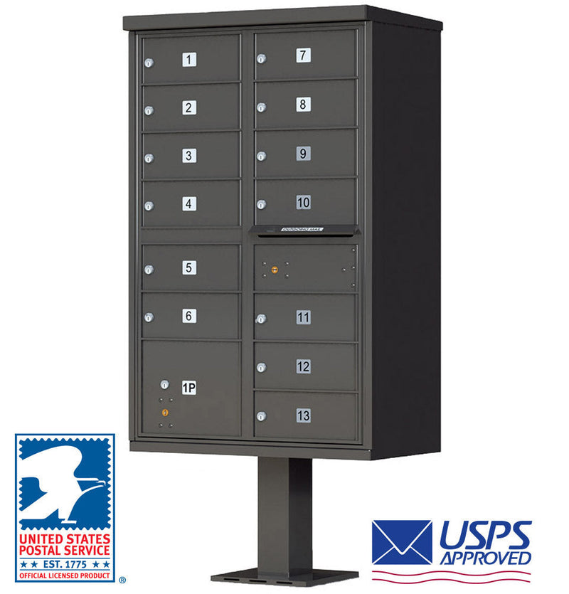 CBU - 13 Tenant Boxes Cluster Mailbox In Dark Bronze