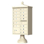 Sandstone Cluster Box Unit with Finial Cap and Traditional Pedestal accessories - 13 compartment