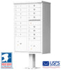 16 Door CBU Mailbox - White