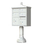 Decorative Traditional 4 Door CBU Mailboxes with Extra Large Tenant Doors Gray