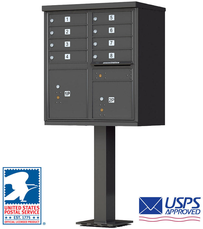 8 Door CBU Mailbox - Dark Bronze