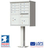 8 Door CBU Mailbox - Gray