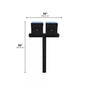 Whitehall Duo Mount MailVault Mailbox
