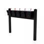 Whitehall Quint Mount MailVault Mailbox Rack with Pyramid Caps (5 Mailboxes, Quint Mount Rack with MailVault Hardware)
