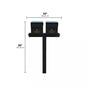 Whitehall Duo Mount MailVault Mailbox