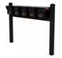 Whitehall Quint Mount MailVault Mailbox Rack with Pyramid Caps (5 Mailboxes, Quint Mount Rack with MailVault Hardware)