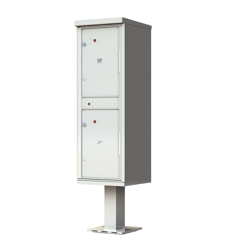 2 Parcel Lockers USPS Cluster Mailbox CBU, Pedestal Included