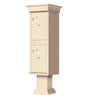 Florence Cluster Mailbox CBU with 2 Parcel Lockers, Decorative Crown and Pedestal Included