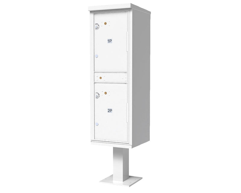 2 Parcel Lockers USPS Cluster Mailbox CBU, Pedestal Included
