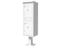 2 Parcel Lockers USPS Cluster Mailbox CBU, Pedestal Included