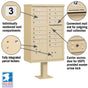 Salsbury Cluster Box Unit with 16 Doors and 2 Parcel Lockers with USPS Access – Type III