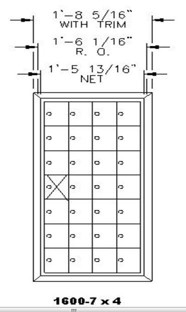 7 Doors High x 4 Doors (27 Tenants) 1600 Front-Load Private Distribution Mailbox in Anodized Aluminum Finish