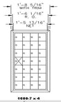 7 Doors High x 4 Doors (27 Tenants) 1600 Front-Load Private Distribution Mailbox in Anodized Aluminum Finish
