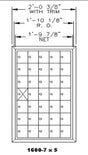 7 Doors High x 5 Doors (34 Tenants) 1600 Front-Load Private Distribution Mailbox in Anodized Aluminum Finish