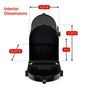 Whitehall Modern Deluxe Capitol Mailbox Post Package