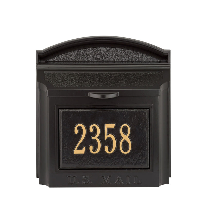 Whitehall Custom Wall Mount Mailbox with Removable Locking Insert