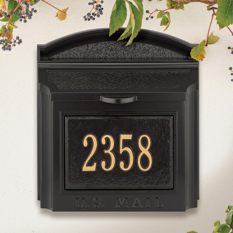 Whitehall Custom Wall Mount Mailbox with Removable Locking Insert
