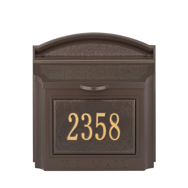 Whitehall Custom Wall Mount Mailbox with Removable Locking Insert