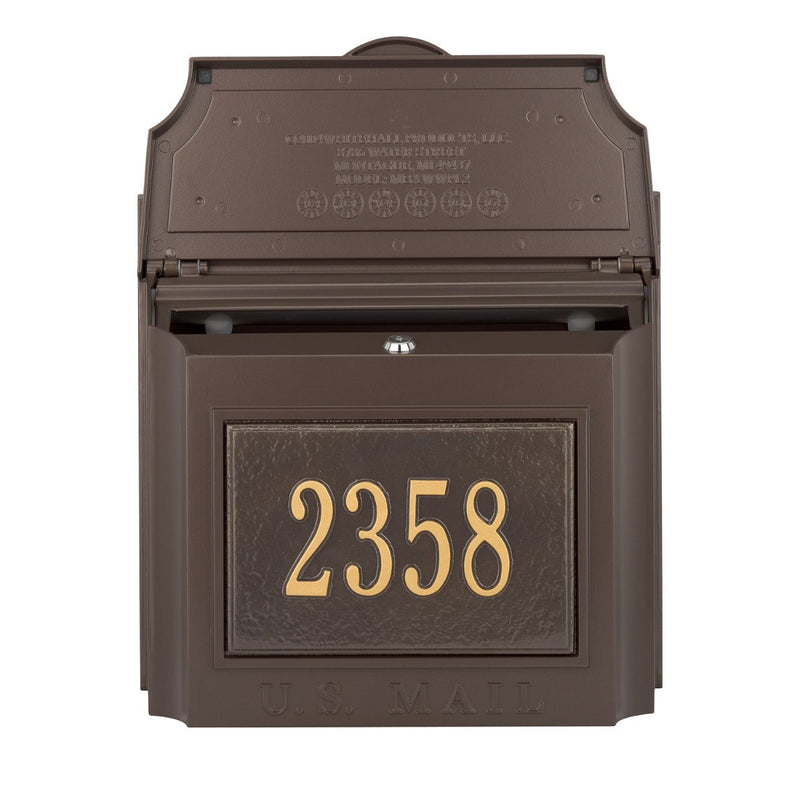 Whitehall Custom Wall Mount Mailbox with Removable Locking Insert