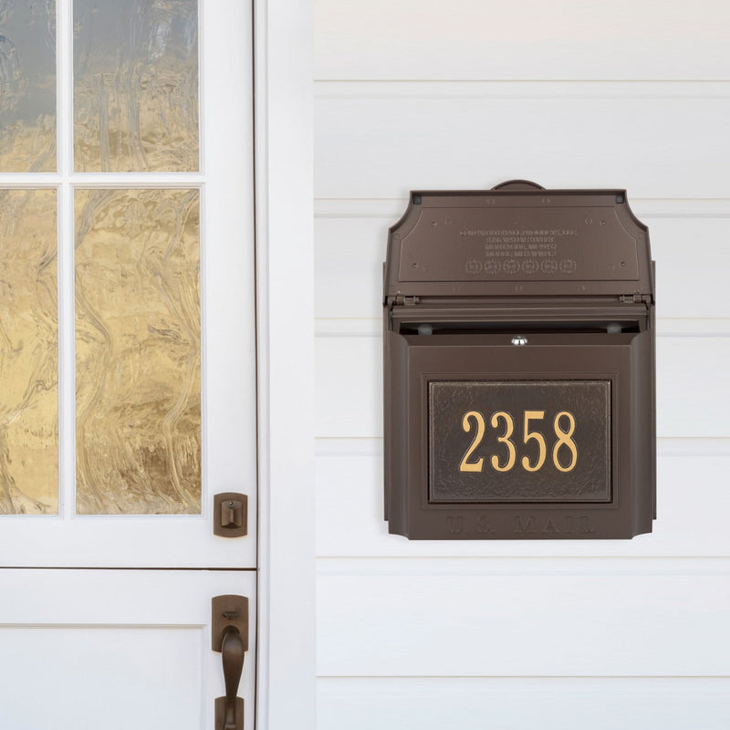 Whitehall Custom Wall Mount Mailbox with Removable Locking Insert