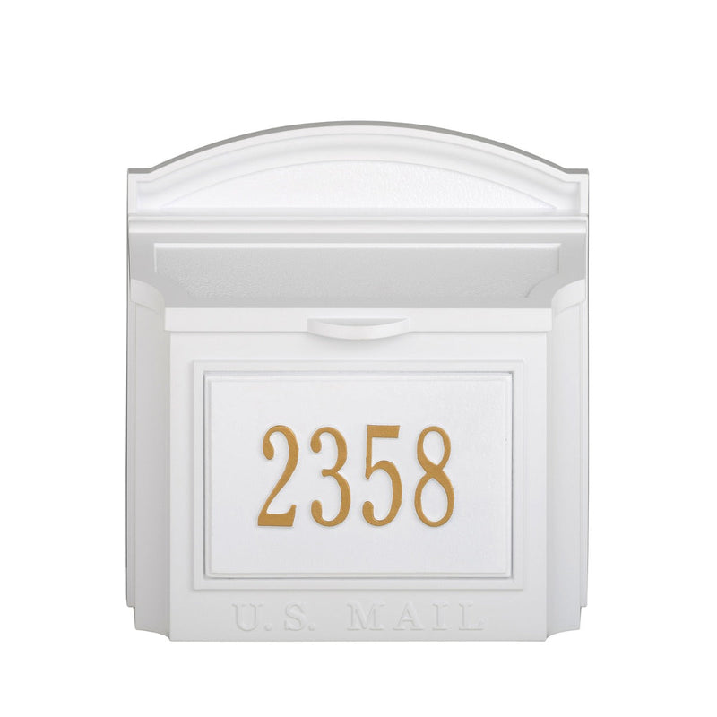 Whitehall Custom Wall Mount Mailbox with Removable Locking Insert