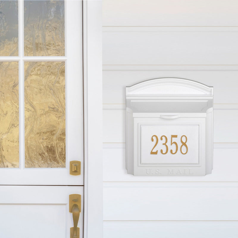 Whitehall Custom Wall Mount Mailbox with Removable Locking Insert