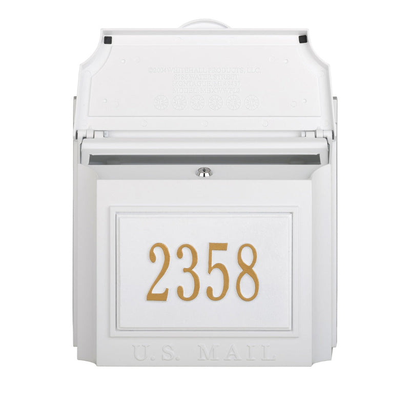 Whitehall Custom Wall Mount Mailbox with Removable Locking Insert