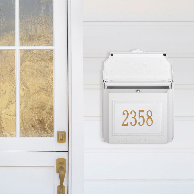 Whitehall Custom Wall Mount Mailbox with Removable Locking Insert