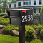 Whitehall MailVault Streetside Locking Mailbox and Post Package with Stand-Off Numbers
