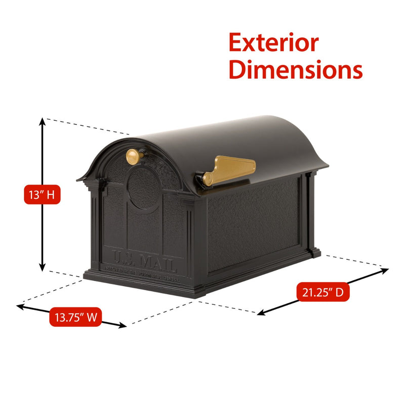 Whitehall Modern Balmoral Monogram Mailbox Package