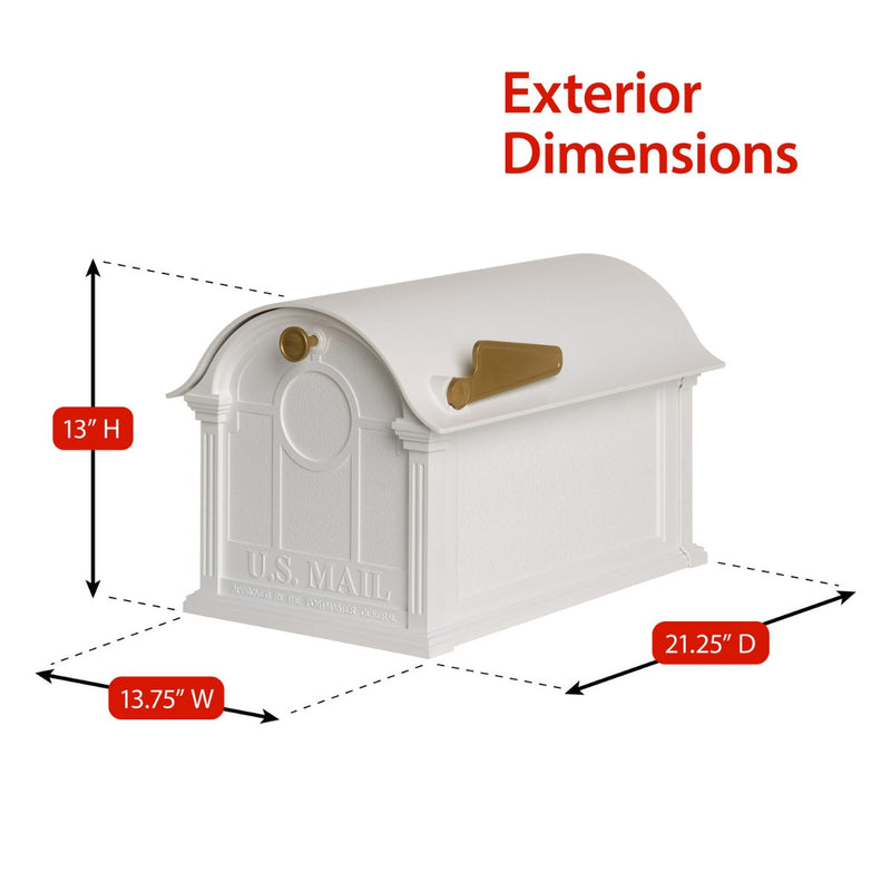 Whitehall Balmoral Monogram Mailbox-Post Package