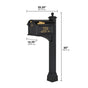 Whitehall Modern Balmoral Monogram Mailbox Package