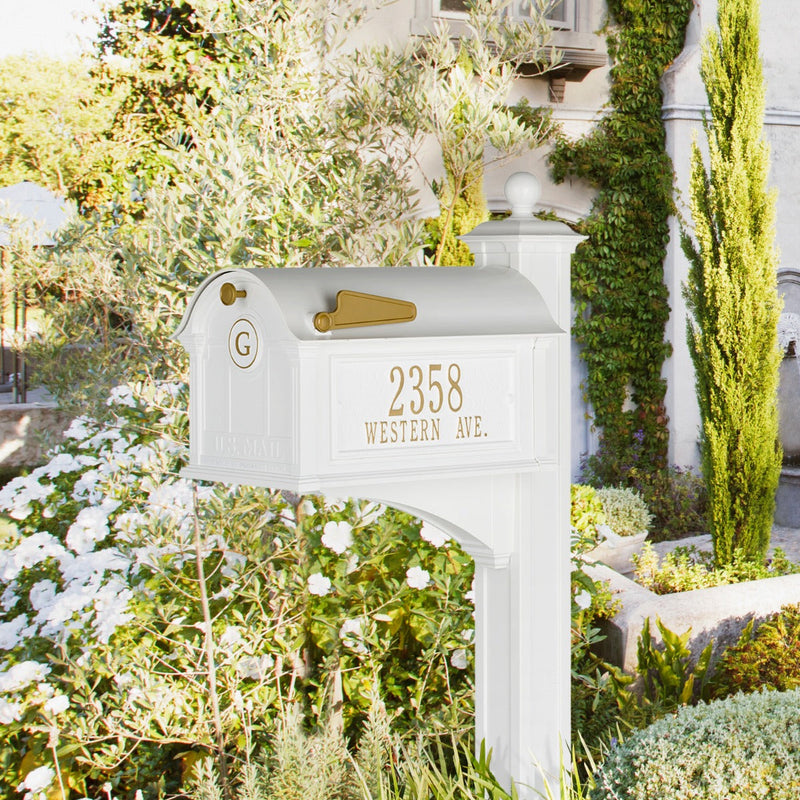 Whitehall Balmoral Monogram Mailbox-Post Package