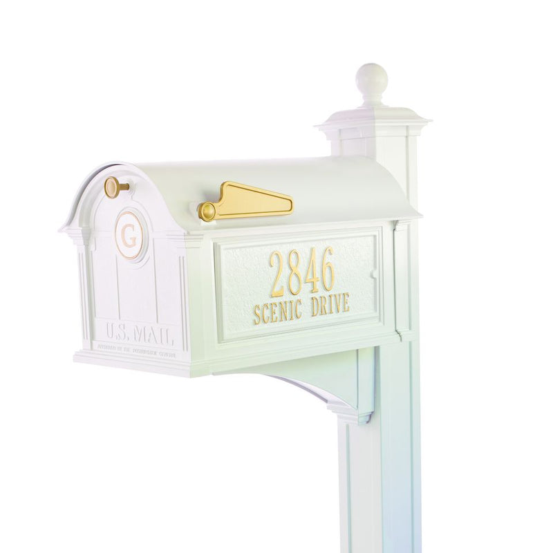 Whitehall Balmoral Monogram Mailbox-Post Package