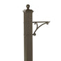 Whitehall Balmoral Post and Bracket with Finial (Choose Color)