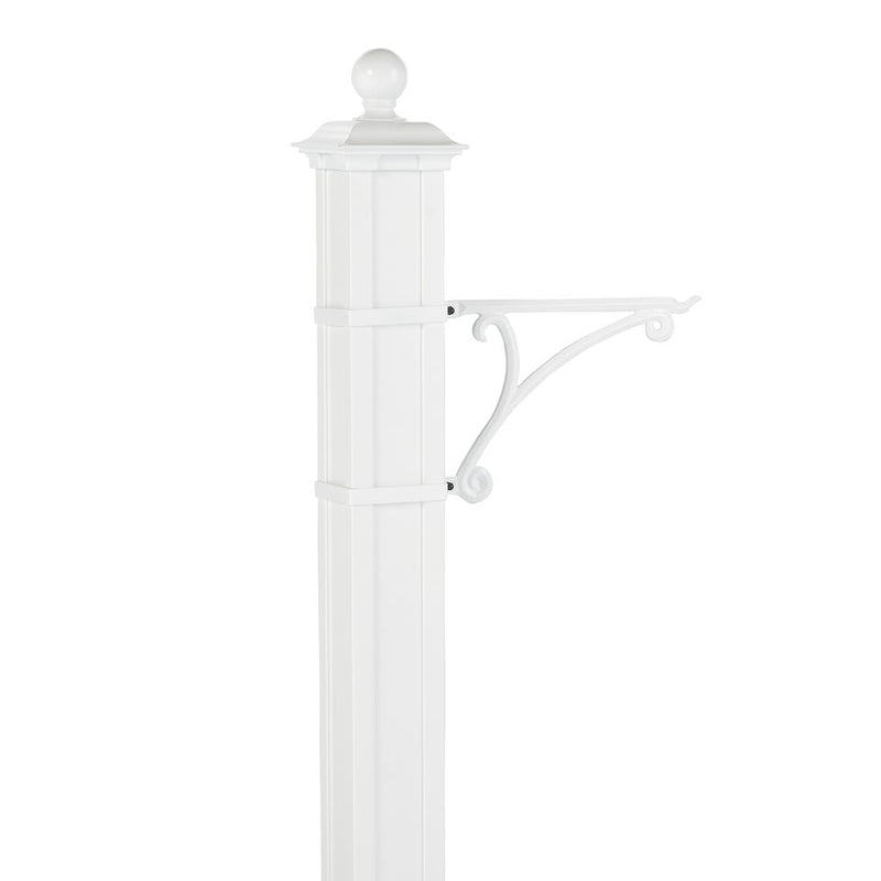 Whitehall Balmoral Post and Bracket with Finial (Choose Color)