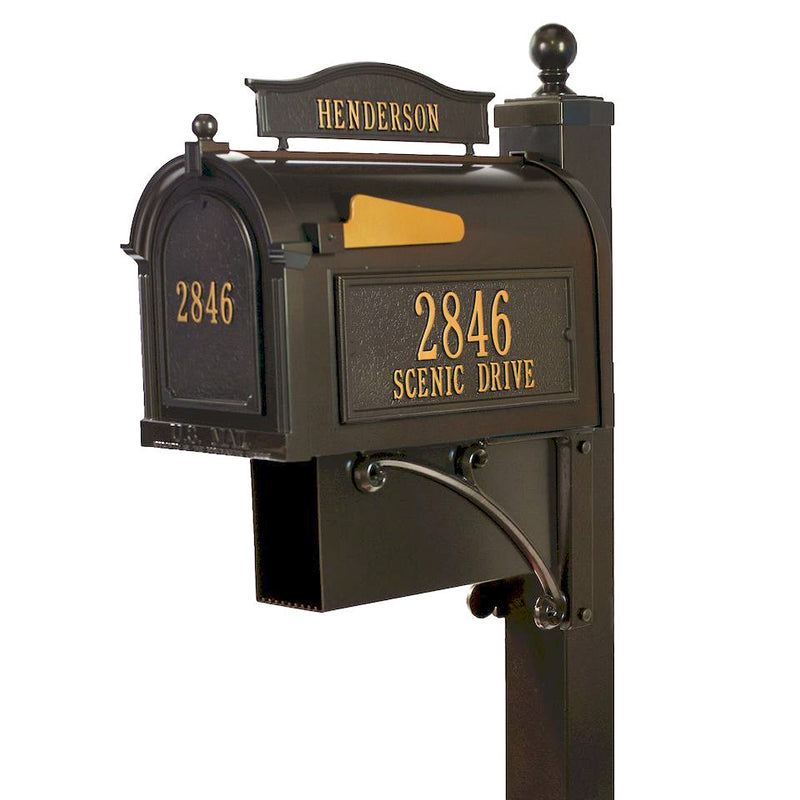 Whitehall Mailbox Personalized Topper Plaque