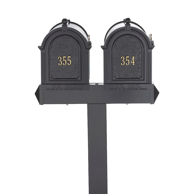 Whitehall Side Mount Double Mailbox Package