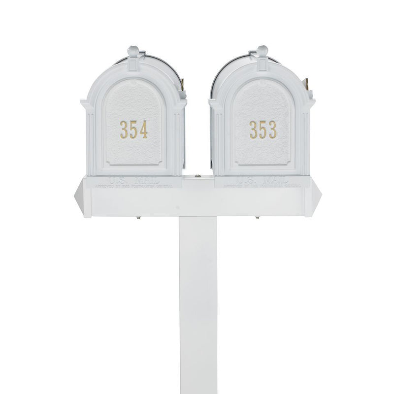 Whitehall Side Mount Double Mailbox Package