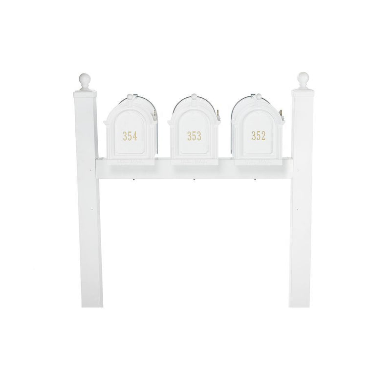Whitehall Side Mount Triple Mailbox Package
