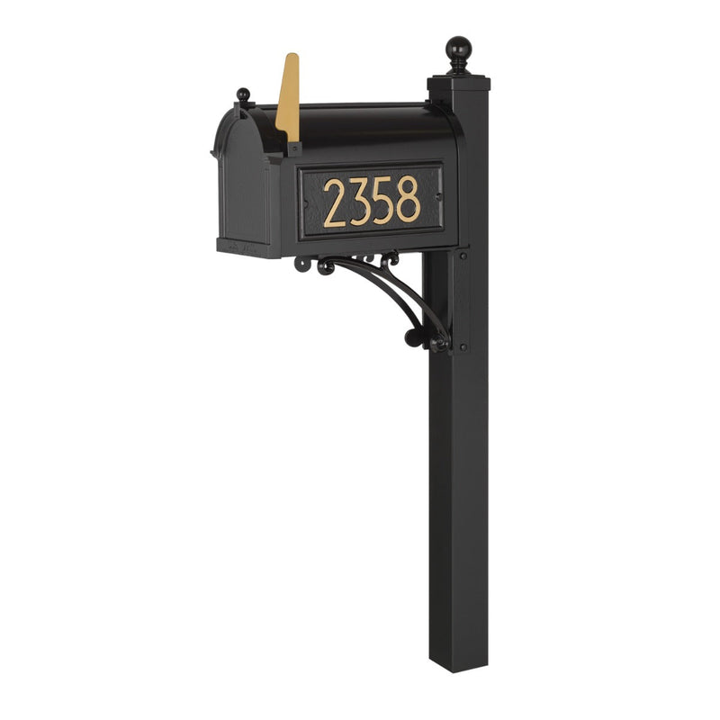 Whitehall Modern Deluxe Capitol Mailbox Post Package