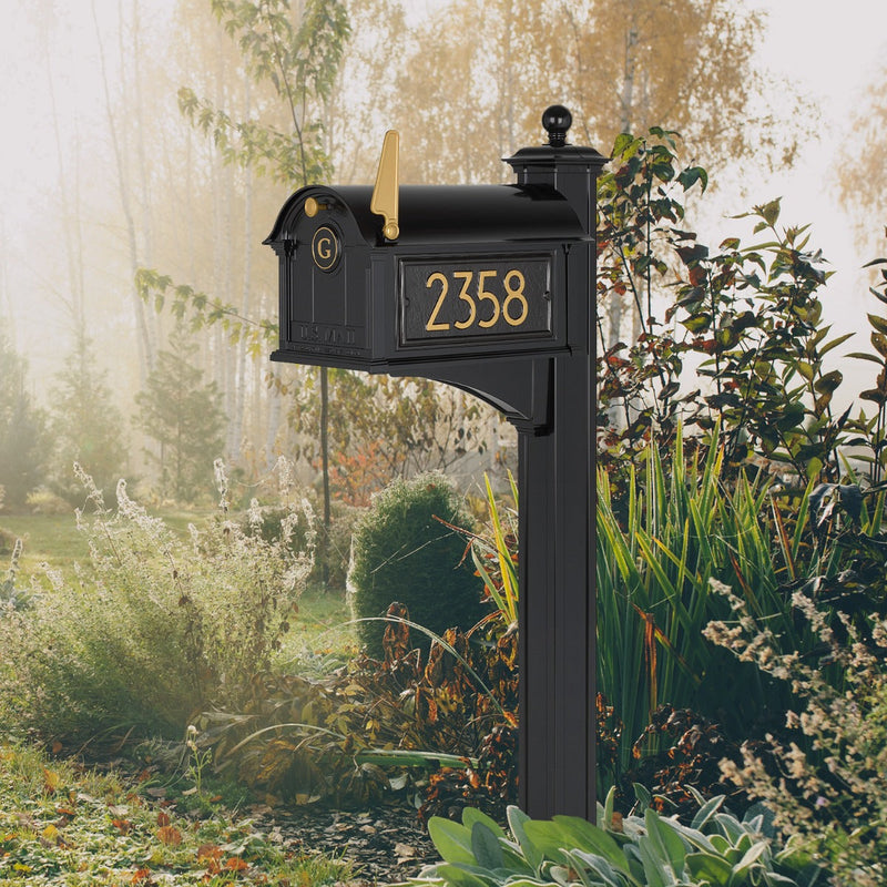 Whitehall Modern Balmoral Monogram Mailbox Package