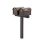 Balmoral Duo Mount Mailbox Set with Personalized Door Medallions – Available in Black, Bronze, and White