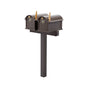 Balmoral Duo Mount Mailbox Set with Personalized Door Medallions – Available in Black, Bronze, and White